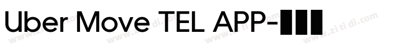 Uber Move TEL APP字体转换